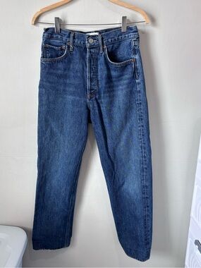 AGOLDE '90s Mid Rise Loose Fit Jeans in Tranced | Size 23